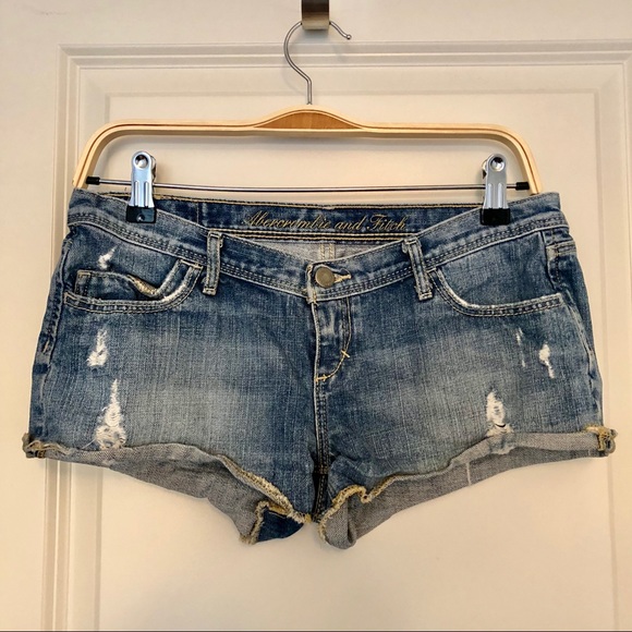 abercrombie & fitch denim shorts